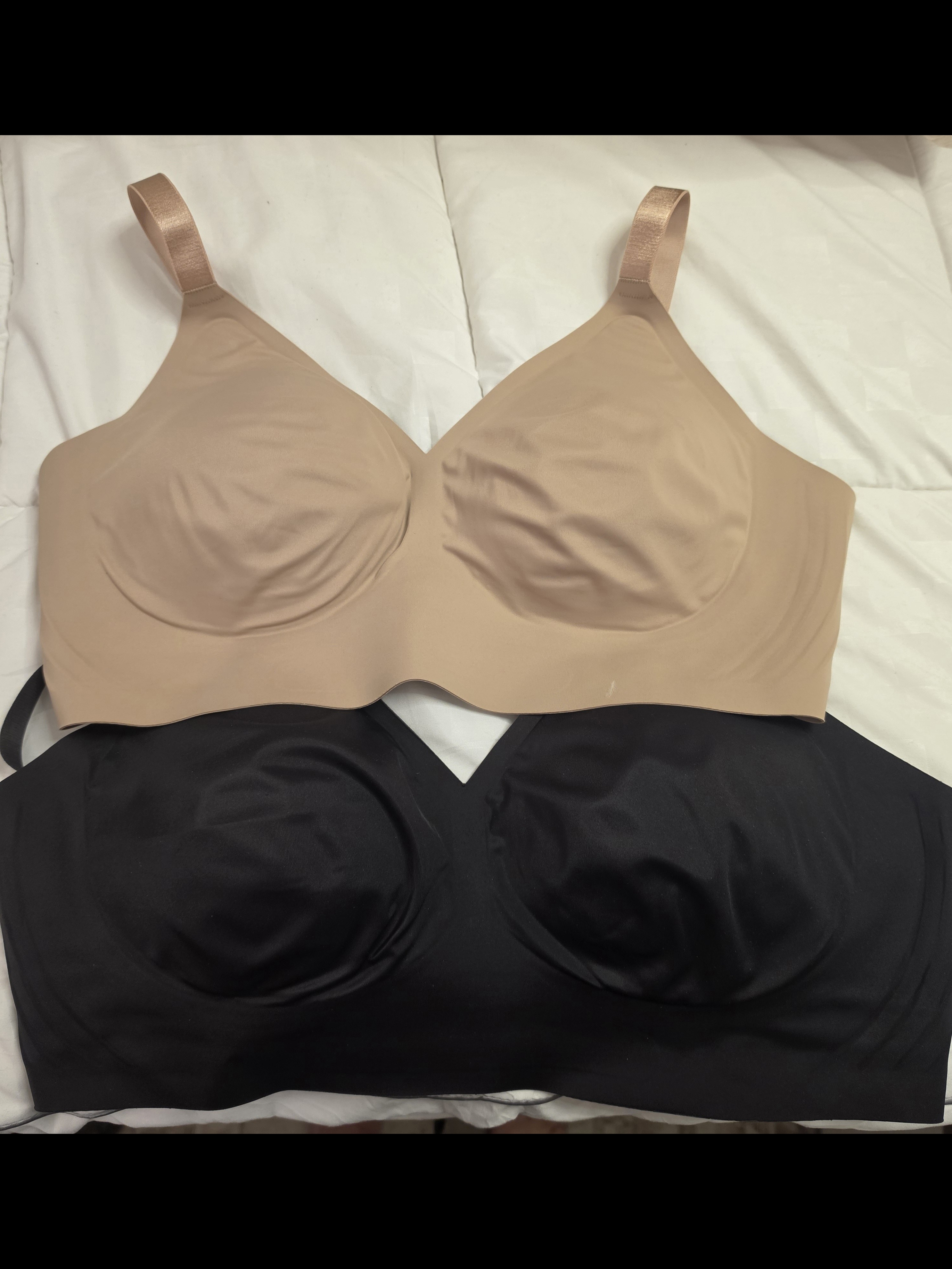 Seamless Wireless Bra - Nude And Black Eby Brand Nwt